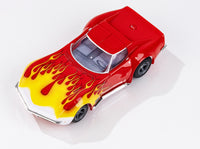 AFX 1970 Corvette Red/Yellow Wildfire HO Slot Car — official product view 1