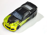 AFX 2021 Camaro ZL1 Wildfire Black/Lime HO Slot Car — official product view 1
