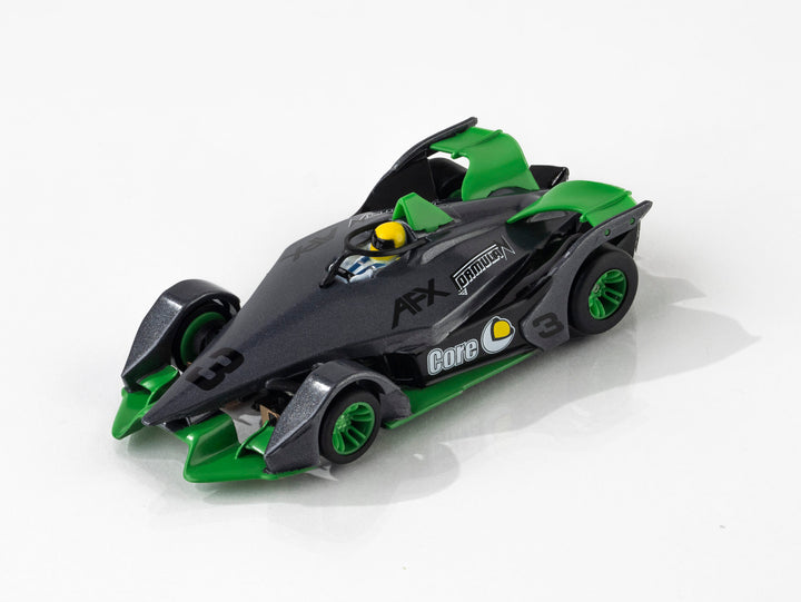 AFX Formula N #3 Silver/Green HO Slot Car — official product view 1