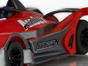 AFX Formula N #4 Red/Gray HO Slot Car — official product view 5