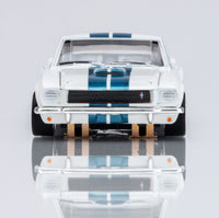 AFX 1965 Shelby Mustang GT350 White/Blue HO Slot Car — official product view 4