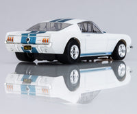 AFX 1965 Shelby Mustang GT350 White/Blue HO Slot Car — official product view 2
