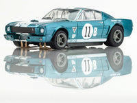 AFX 1965 Shelby Mustang GT350R Donohue Blue/White HO Slot Car — official product view 5