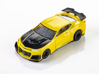 AFX 2021 Camaro ZL1 1LE Shock Yellow HO Slot Car — official product view 1