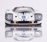 AFX Ford GT40 MKIV #9 White HO Slot Car — official product view 4