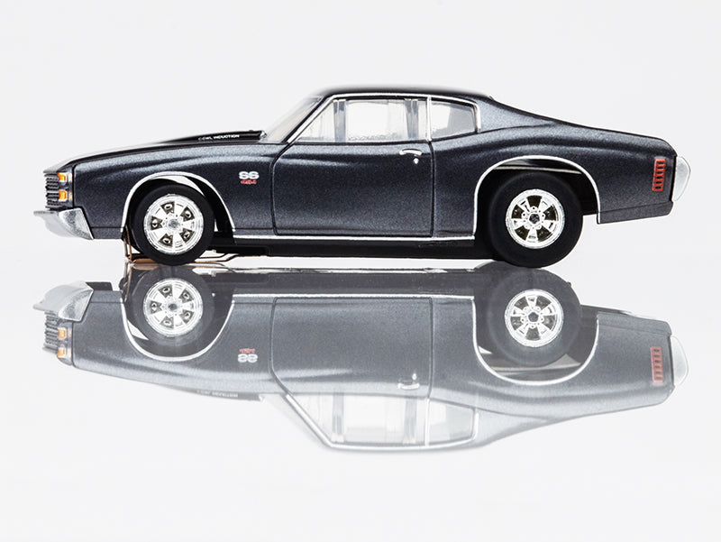 AFX 1972 Chevelle 454 Silver/Black HO Slot Car — official product view 3