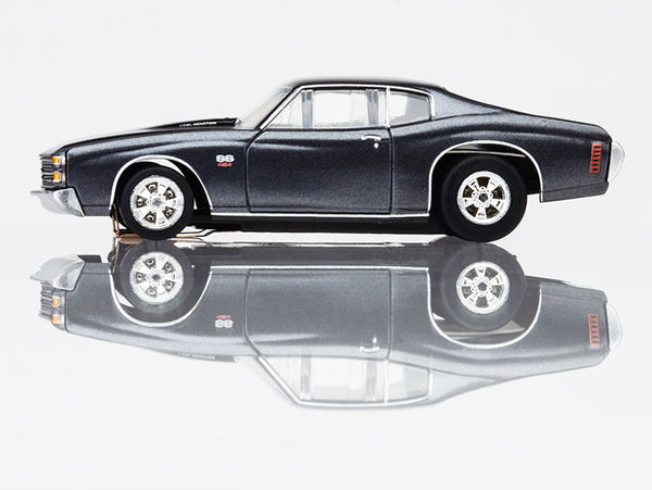 AFX 1972 Chevelle 454 Silver/Black HO Slot Car — official product view 3
