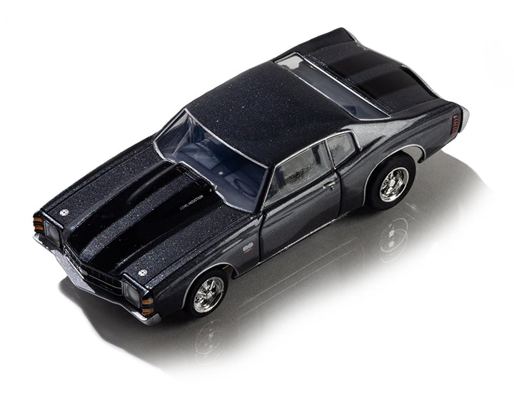 AFX 1972 Chevelle 454 Silver/Black HO Slot Car — official product view 1