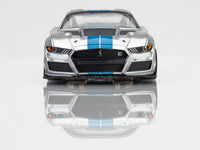 AFX 2022 Mustang GT500KR Silver/Blue HO Slot Car — official product view 4