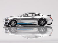 AFX 2022 Mustang GT500KR Silver/Blue HO Slot Car — official product view 3