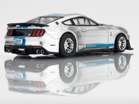 AFX 2022 Mustang GT500KR Silver/Blue HO Slot Car — official product view 2