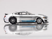 AFX 2022 Mustang GT500KR Silver/Blue HO Slot Car — official product view 5