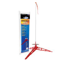Estes Porta-Pad II launch pad assembled for model rockets