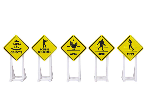 Lionel O Scale Unique Railroad Signs 5-Pack – 2230170 — exact product reference