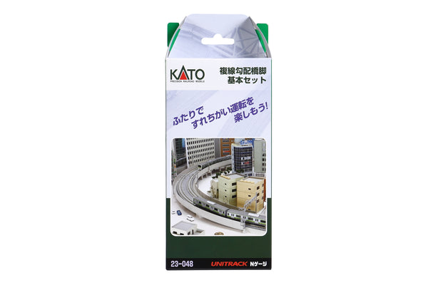 N Double Track Incline Pier Basic Set – Standard (23-048) exact product view 1
