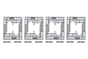 N Double Track Catenary Poles, Square Corner (23-060-1) exact product view 4