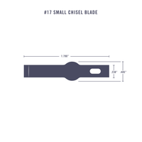 Excel Blades #17A Narrow Chisel Blades, USA Made (24017) product view 7