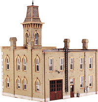 DPM Woodland Scenics DPM Landmark Structures(R) - Kit -- Fire Station No. 3 - 6-3/4 x 5-13/16"  17.1 x 14.7cm (12400) product view 1