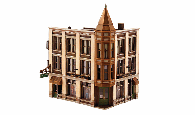 DPM Corner Department Store - DPM(R) Landmark Structures(TM) -- Kit (12800) product view 1