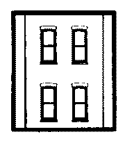 DPM Modular Building System(TM) -- Two-Story Wall Sections w/4 Rectangular Windows - Kit (30138) product view 1