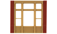 DPM Modular Building System(TM) -- Street Level Wall Sections w/Victorian Window - Kit (30142) product view 2