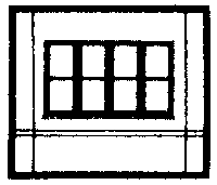 DPM Modular Building System(TM) -- Dock Level Wall Sections w/Victorian Window - Kit (30143) product view 1