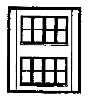 DPM Modular Building System(TM) -- Two-Story Wall Sections w/Victorian Windows - Kit pkg(4) (30144) product view 1