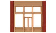 DPM Modular Building System(TM) -- Street Level Wall Sections w/20th Century Entry - Kit (30161) product view 2