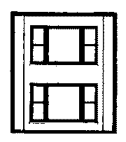 DPM Modular Building System(TM) -- Two-Story Wall Sections w/2 20th Century Windows - Kit (30164) product view 1