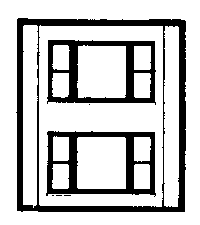 DPM Modular Building System(TM) -- Two-Story Wall Sections w/2 20th Century Windows - Kit (30164) product view 1
