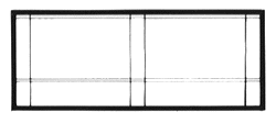 DPM N Scale Modulars System(TM) (Plastic) -- Street/Dock Level Blank Wall pkg(3) 3-1/2" Wide x 1-13/32 High (8.7 x 3.5cm (60101) product view 1