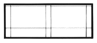 DPM N Scale Modulars System(TM) (Plastic) -- Street/Dock Level Blank Wall pkg(3) 3-1/2" Wide x 1-13/32 High (8.7 x 3.5cm (60101) product view 1