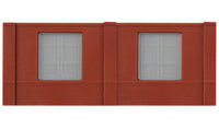 DPM N Scale Modulars System(TM) (Plastic) -- Dock Level Freight Door pkg(3); 3-1/2" Wide x 1-13/32" High (8.7 x 3.5cm) (60105) product view 2