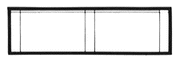 DPM N Scale Modulars System(TM) (Plastic) -- One-Story Blank Wall pkg(3); 3-1/2" Wide x 15/16" High (8.7 x 2.5cm) (60111) product view 1