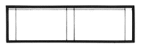 DPM N Scale Modulars System(TM) (Plastic) -- One-Story Blank Wall pkg(3); 3-1/2" Wide x 15/16" High (8.7 x 2.5cm) (60111) product view 1
