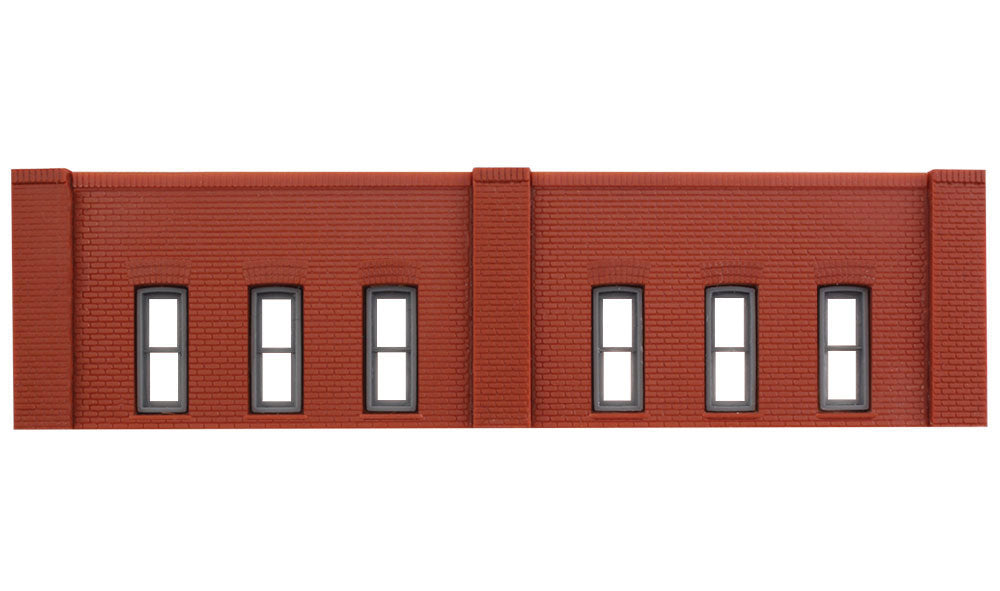 DPM N Scale Modulars System(TM) (Plastic) -- One-Story Window Section pkg(3): 3-1/2" Wide x 15/16" High (8.7 x 2.5cm) (60112) product view 2