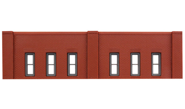 DPM N Scale Modulars System(TM) (Plastic) -- One-Story Window Section pkg(3): 3-1/2" Wide x 15/16" High (8.7 x 2.5cm) (60112) product view 2