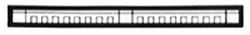 DPM N Scale Modulars System(TM) (Plastic) -- Cornice - 3-3/8 x 1/4"  8.5 x .6cm pkg(9) (60132) product view 1