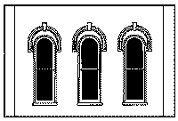 DPM Modular Walls -- Arched Window Walls pkg(2) (90102) product view 1