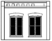 DPM Modular Walls -- Double Rectangular Windows pkg(2) (90106) product view 1