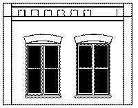 DPM Modular Walls -- Double Rectangular Windows pkg(2) (90106) product view 1
