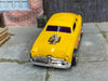 Custom Hot Wheels - Ford Shoebox - Yellow with Flames - Chrome American Racing Wheels - Rubber Tires