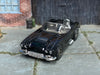 Custom Hot Wheels - 1958 Chevy Corvette - Black - Smoked Chrome Mag Wheels - Rubber Tires