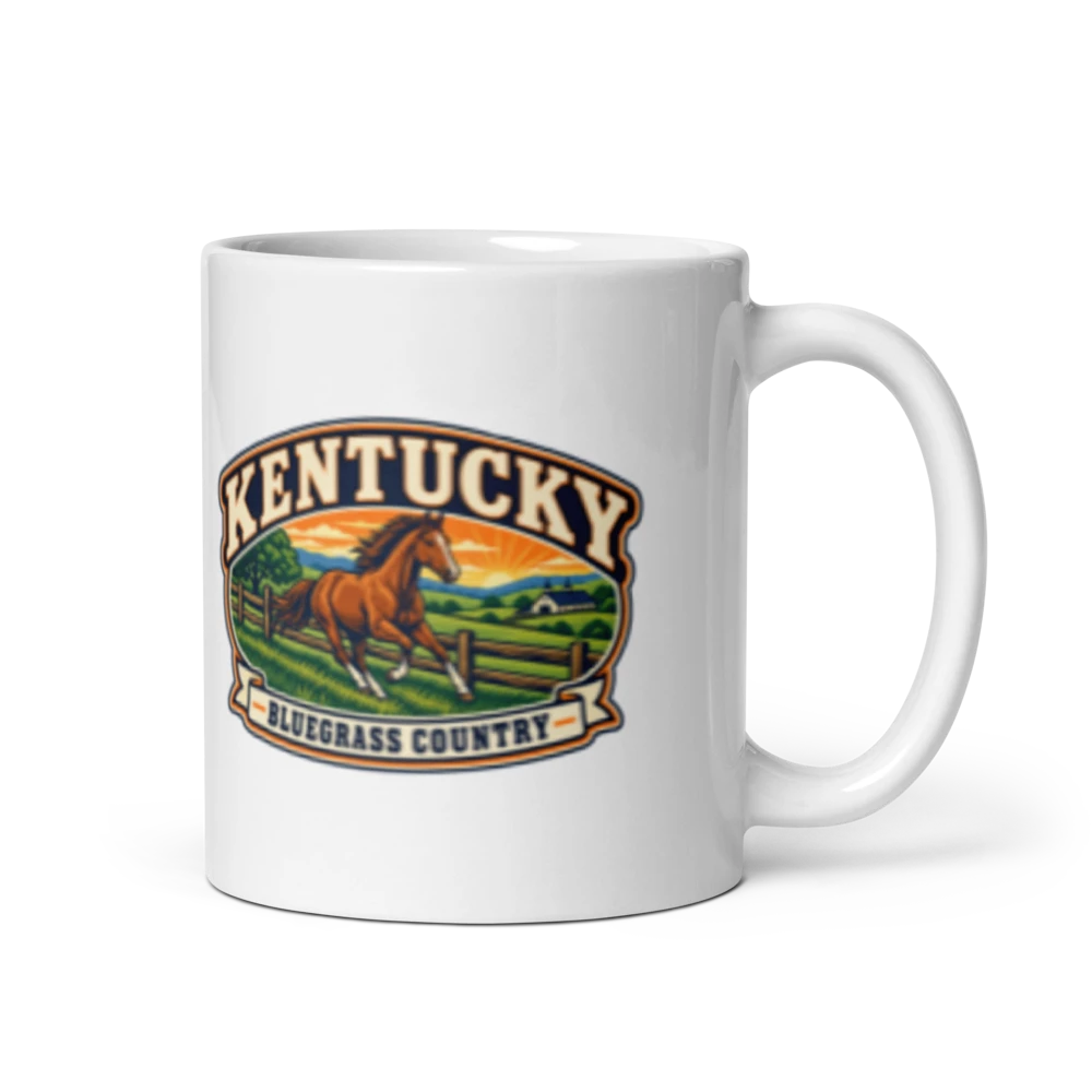 Kentucky Heritage Badge Coffee Mug – 11 oz product mockup