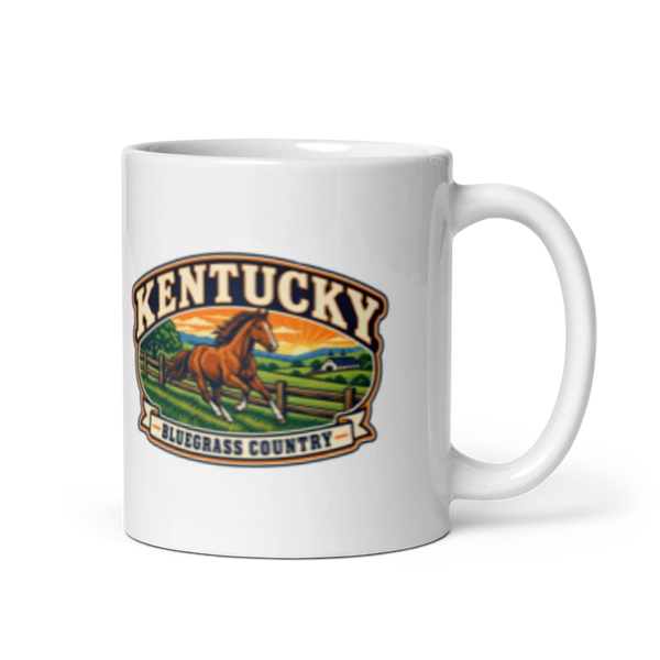 Kentucky Heritage Badge Coffee Mug – 11 oz product mockup