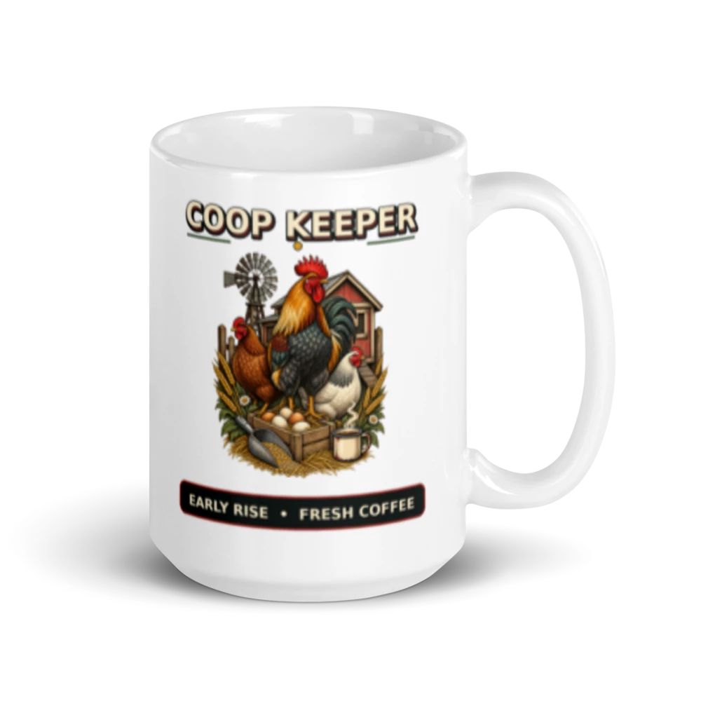 Coop Keeper Early Rise Fresh Coffee Mug product mockup