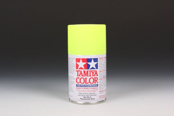Tamiya PS-27 Fluorescent Yellow Polycarbonate Spray Paint — exact product reference