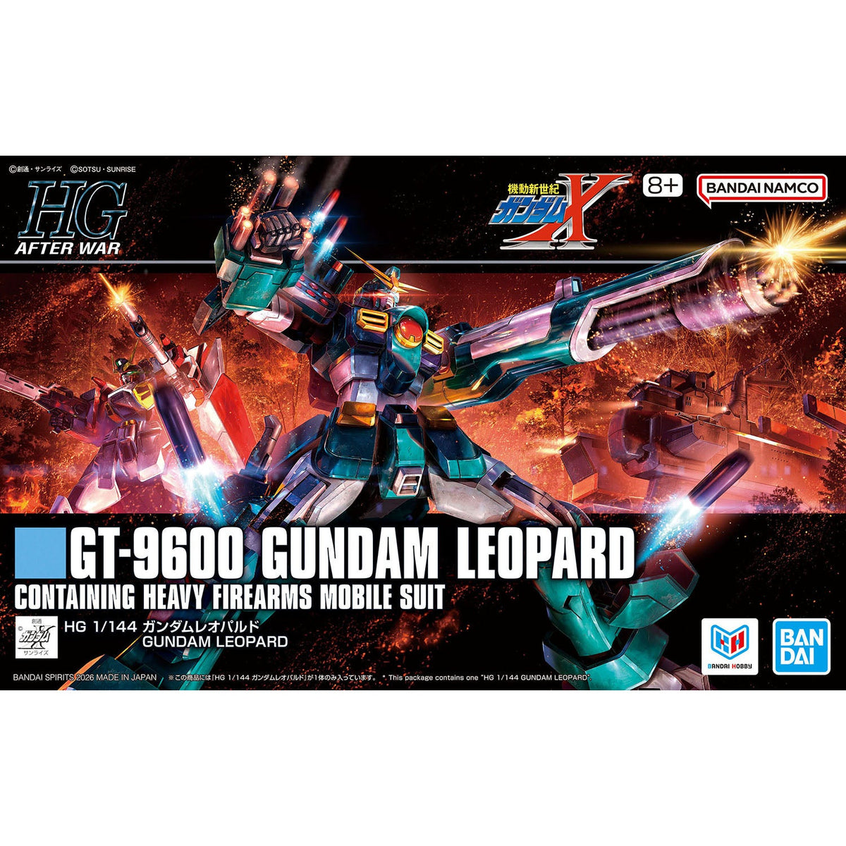 Bandai HGAW #270 1/144 GT-9600 Gundam Leopard Model Kit — product view 1