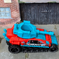 Loose Hot Wheels - Tanknator - Red and Blue