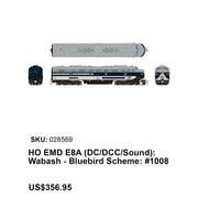 Rapido HO Scale Wabash E8a Snd #1009 — exact product reference